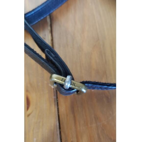 Fossil pebble leather crossbody bag small in size black super soft leath… - Picture 5 of 7